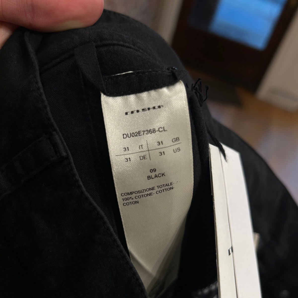 RICK OWENS FW25 CONCORDIANS DRKSHDW STEFAN CARGO PANTS ‘BLACK’