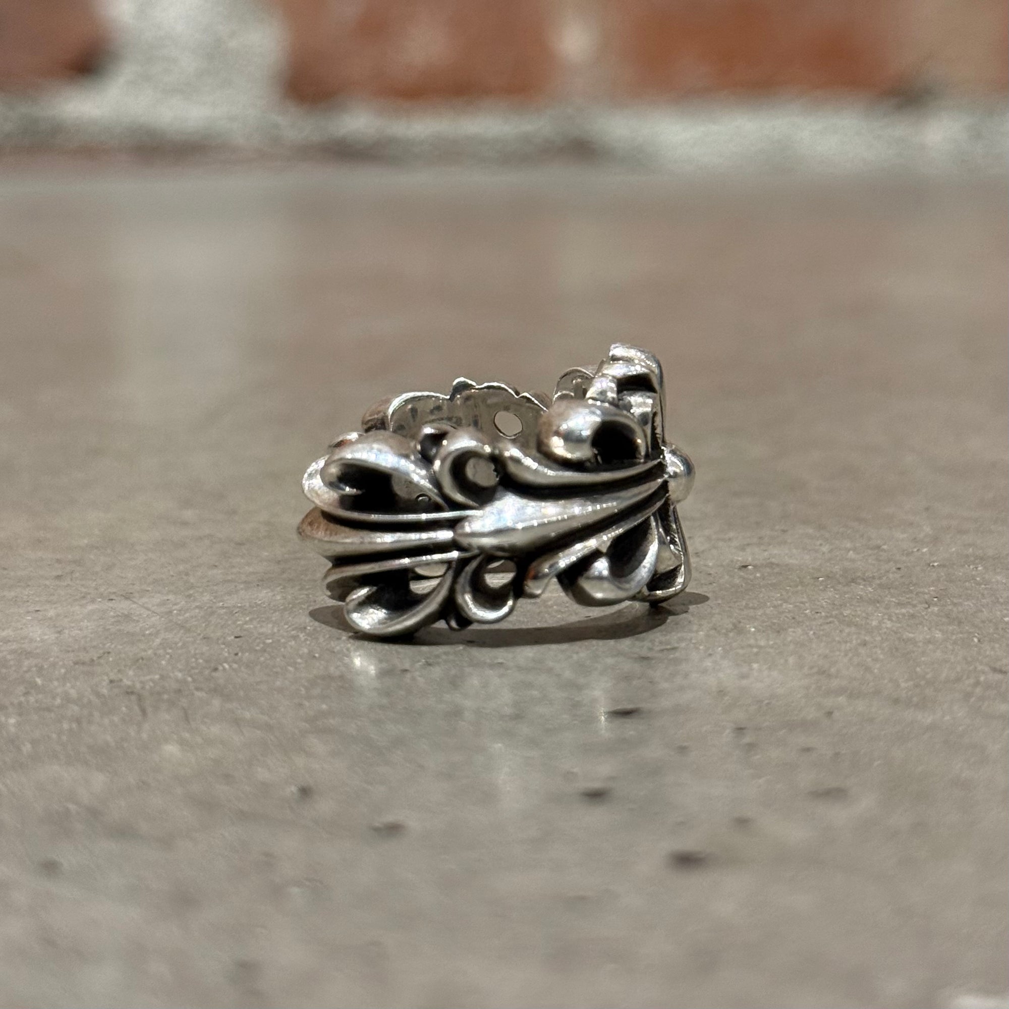 CHROME HEARTS DOUBLE FLORAL RING ‘SILVER’