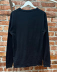 ACNE STUDIOS FALCO FACE LONG SLEEVE TEE ‘BLACK’