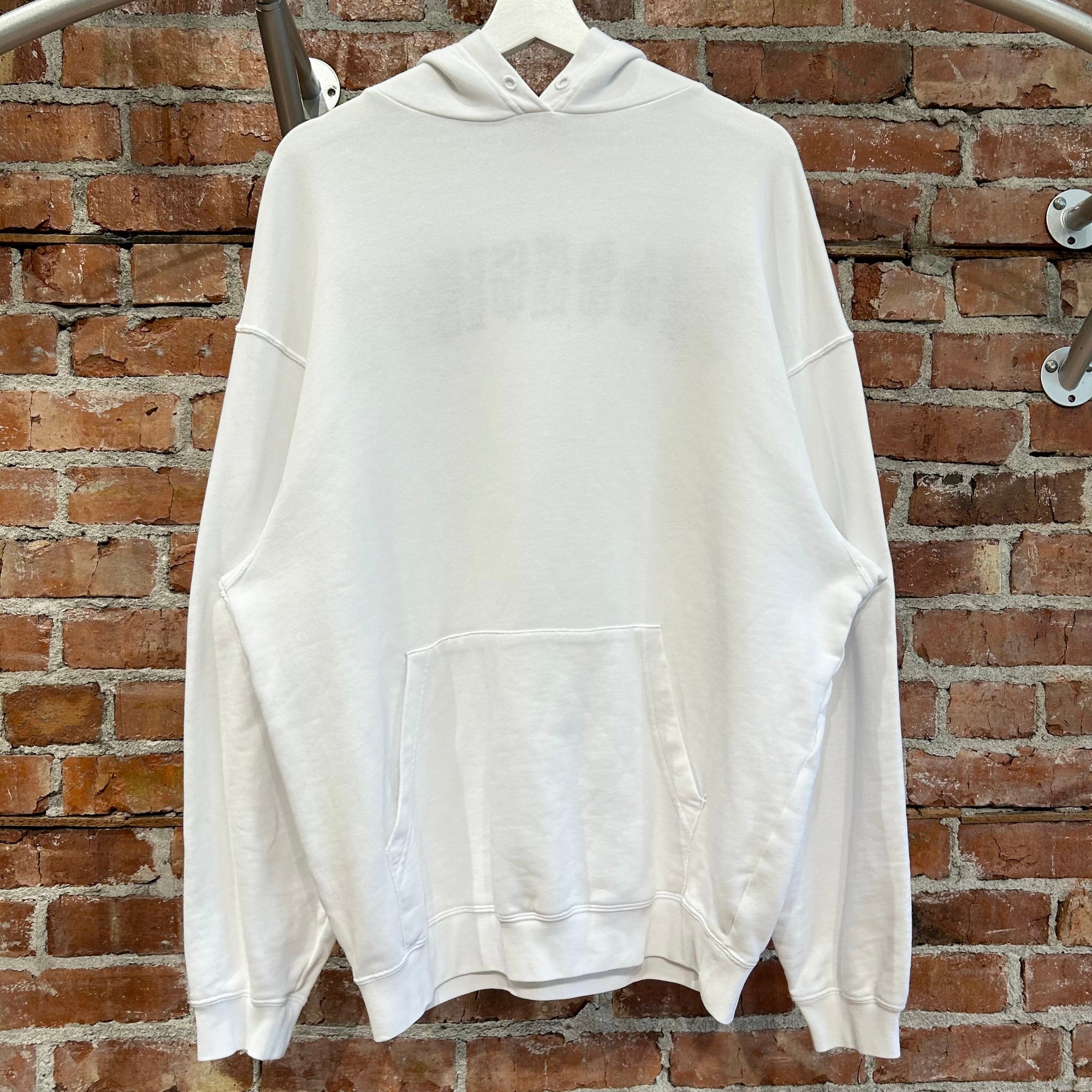 BALENCIAGA SS18 TATTOO LOGO HOODIE ‘WHITE’