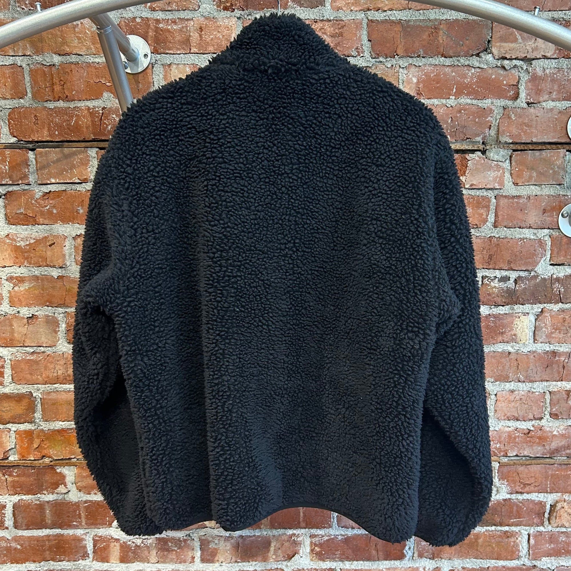 STUSSY REVERSIBLE FLEECE BOMBER JACKET ‘BLACK’