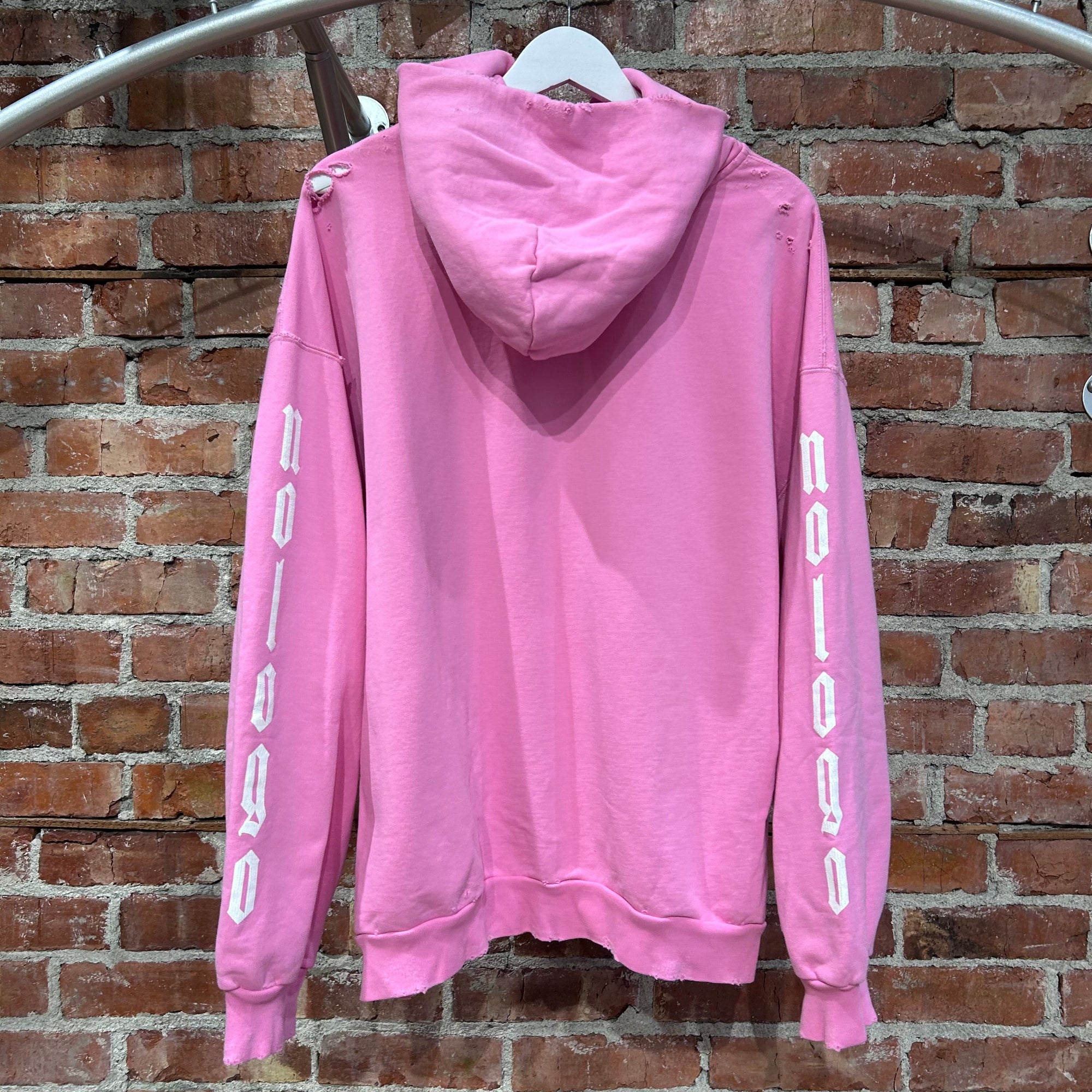 BALENCIAGA FW23 NO LOGO HOODIE ‘PINK’
