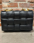 BOTTEGA VENETA CHAIN PADDED CASSETTE BAG ‘BLACK/GOLD’