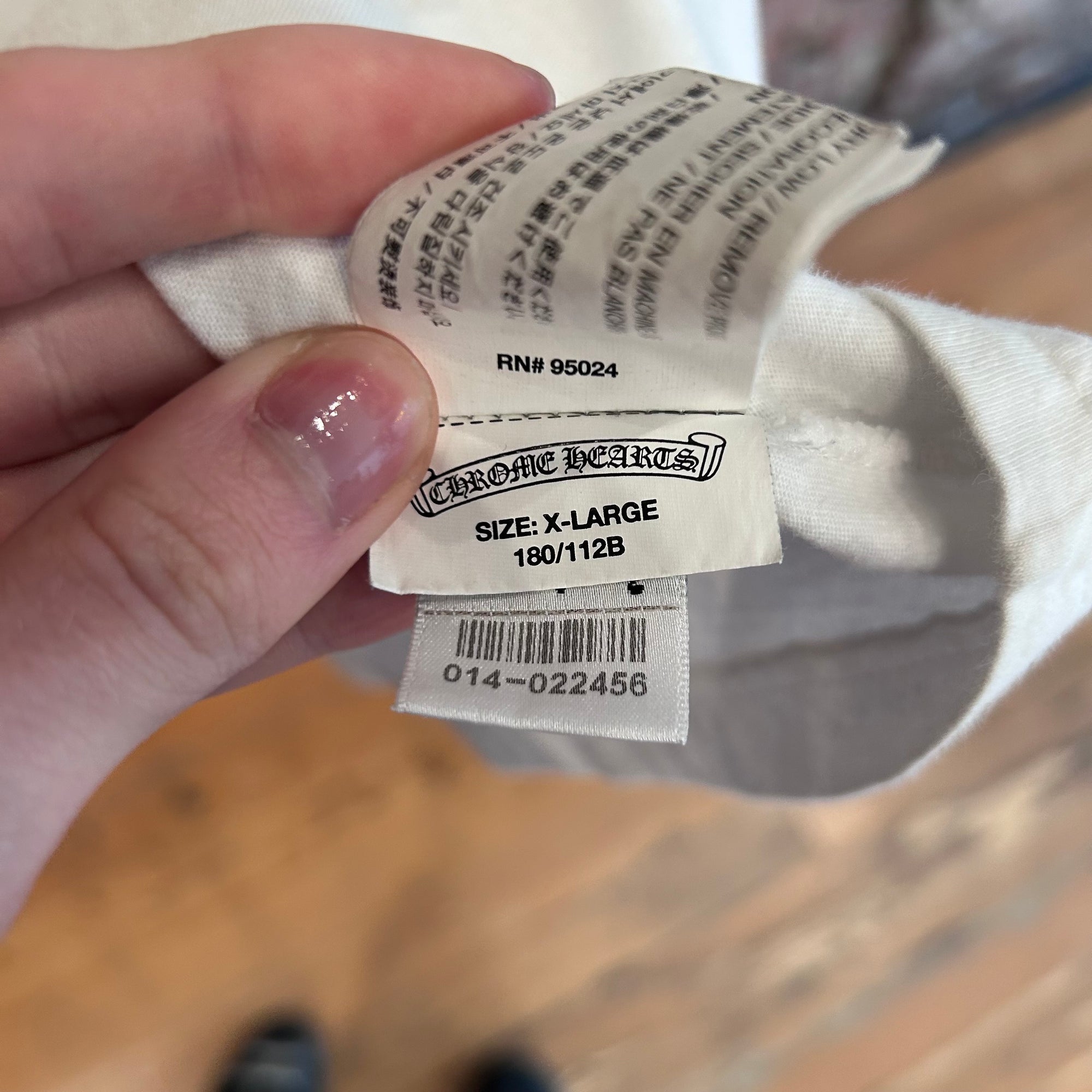 CHROME HEARTS LA EXCLUSIVE PLUS CROSS POCKET TEE ‘WHITE’