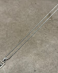 CHROME HEARTS FRAMED HEART NECKLACE ‘SILVER’