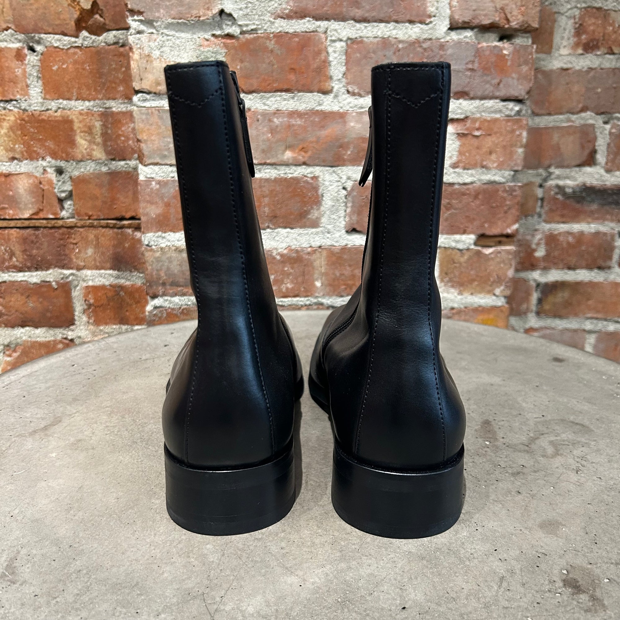 OUR LEGACY CAMION LEATHER BOOTS ‘BLACK’