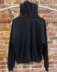 MOOJIMOOJI DISTRESSED PULLOVER HOODIE ‘BLACK’