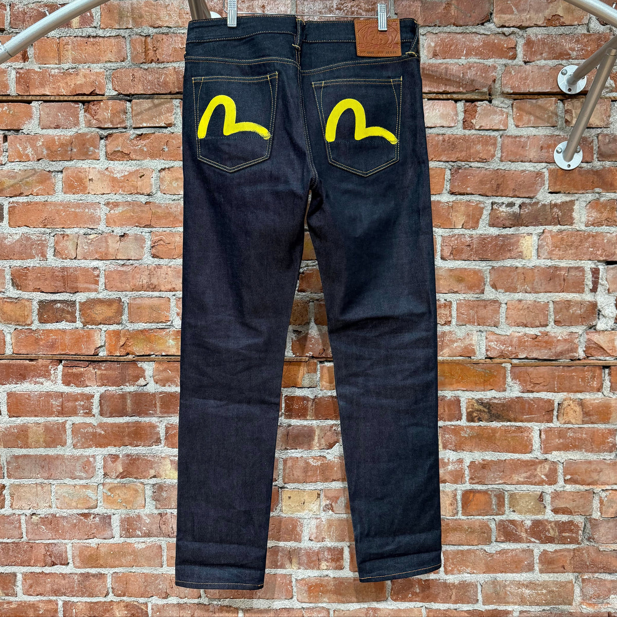 EVISU LOT 2017 YELLOW GULL SLIM STRAIGHT DENIM ‘INDIGO’