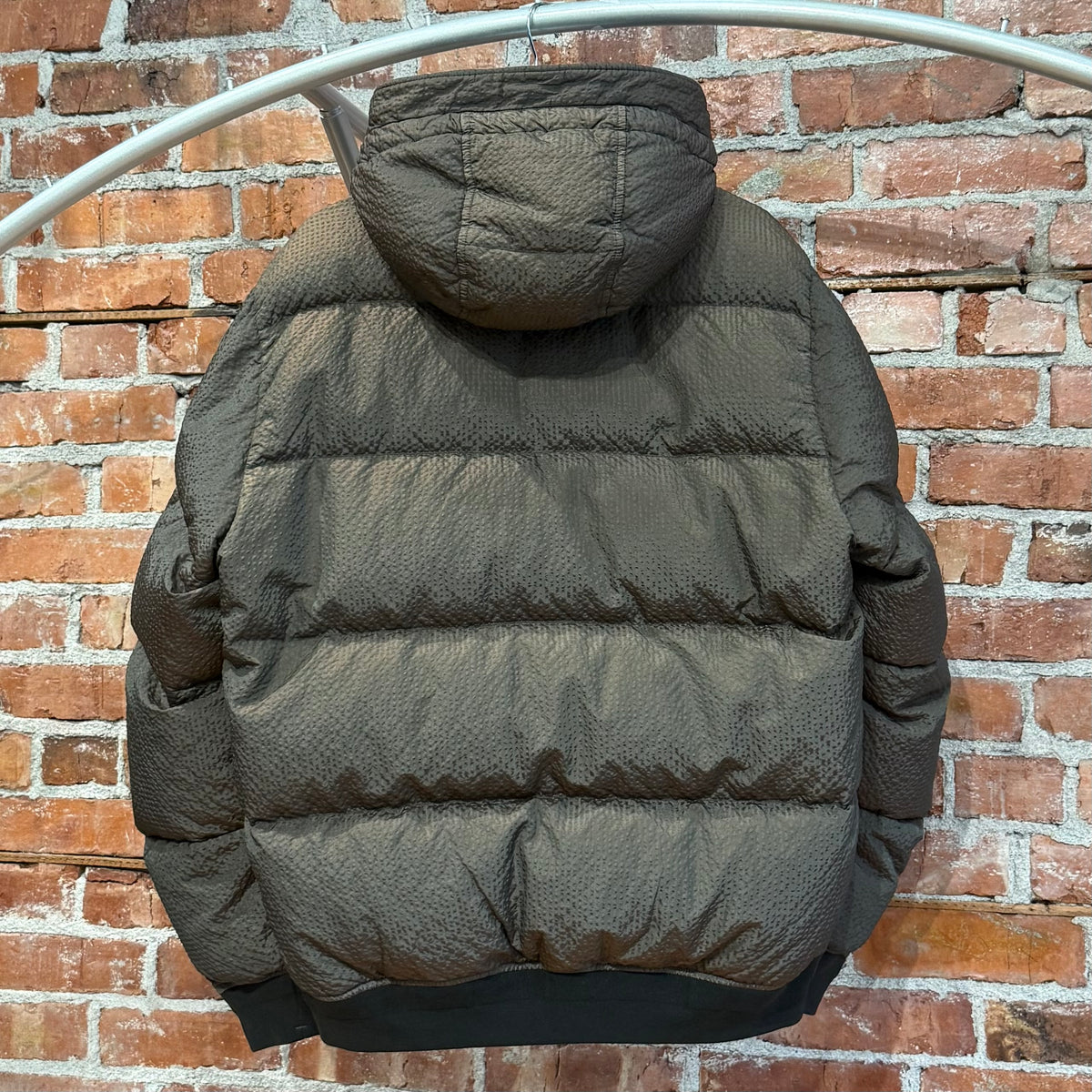 STONE ISLAND FW20 POLY-COLOUR NYON METAL FRAME DOWN JACKET ‘OLIVE’