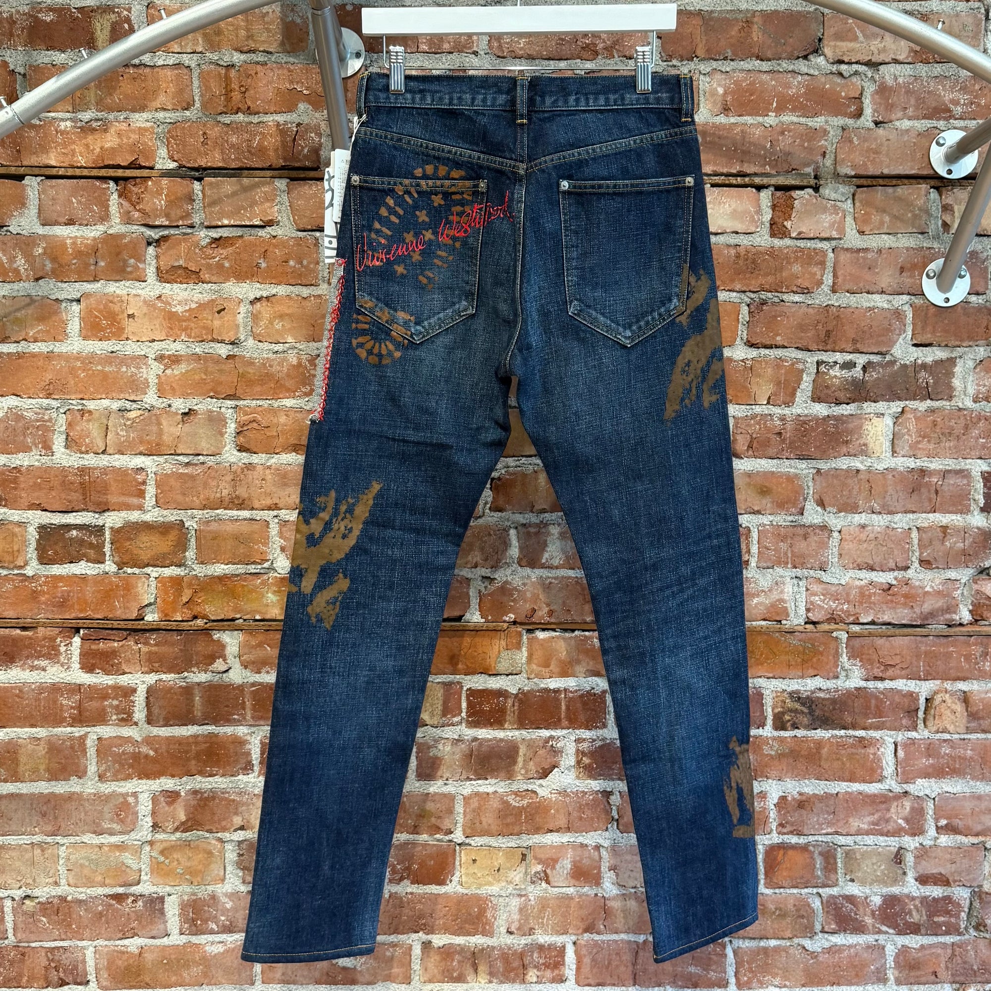 VIVIENNE WESTWOOD MAN "SAVE THE EARTH" PATCHWORK DENIM ‘BLUE’