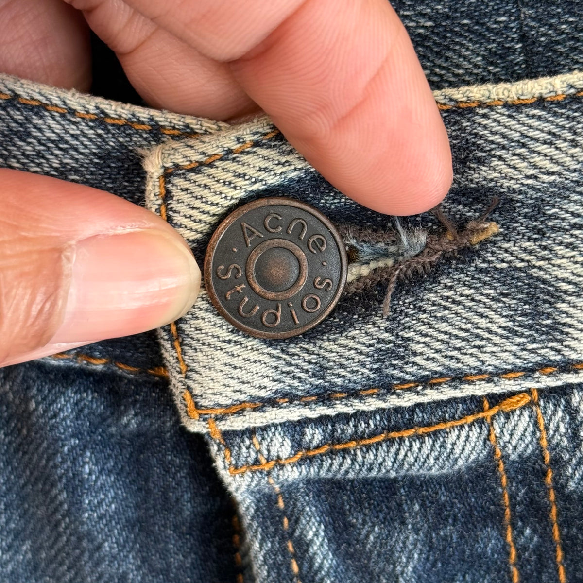 ACNE STUDIOS 1996 MID TORN DENIM ‘BLUE’