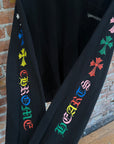 CHROME HEARTS MULTICOLOR CEMETERY CROSS LONGSLEEVE ‘BLACK/MULTI’