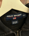 POLO SPORT FLAG QUARTER ZIP ‘BLACK’