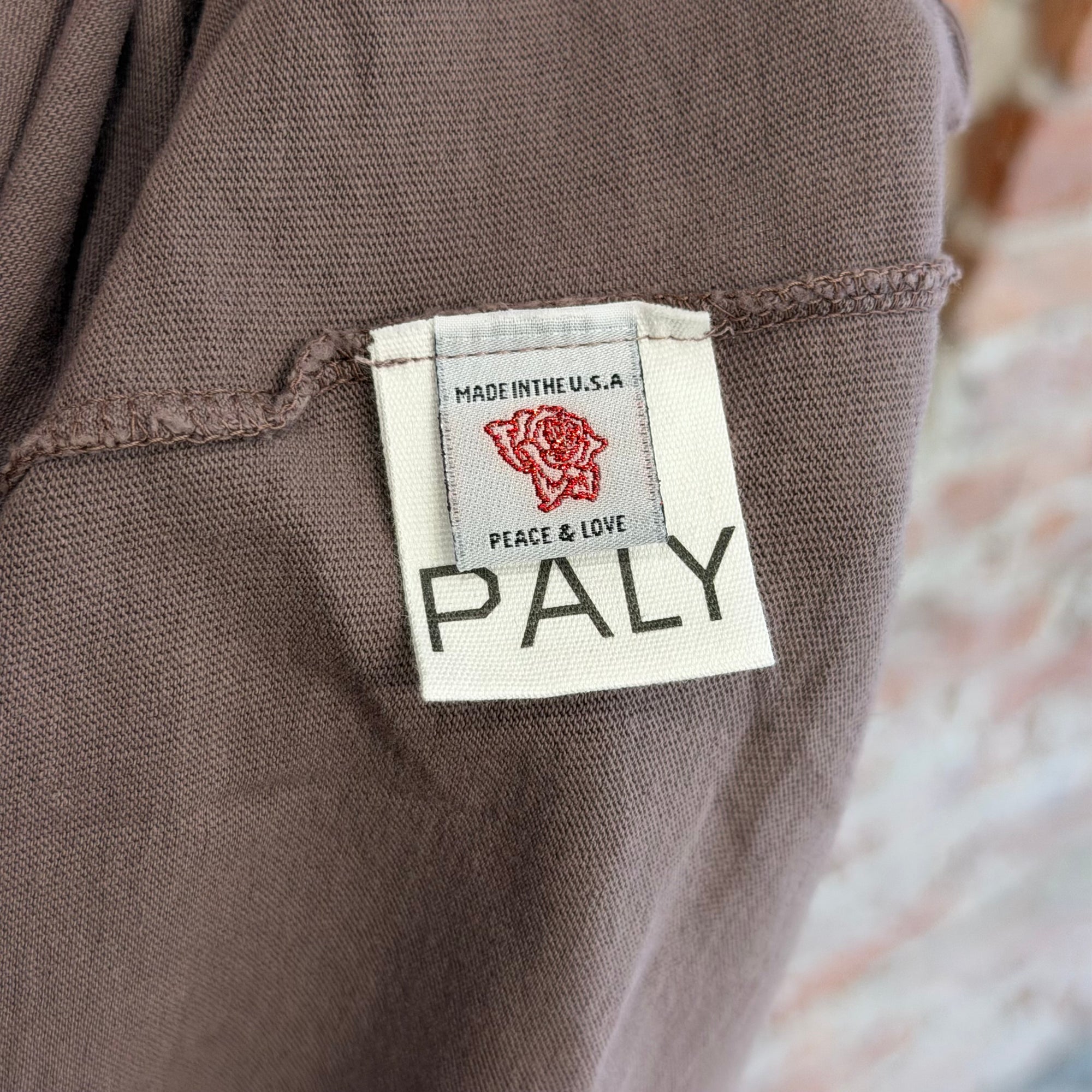 PALY HOLLYWOOD SS26 CORE LOGO TEE ‘RUST PINK’