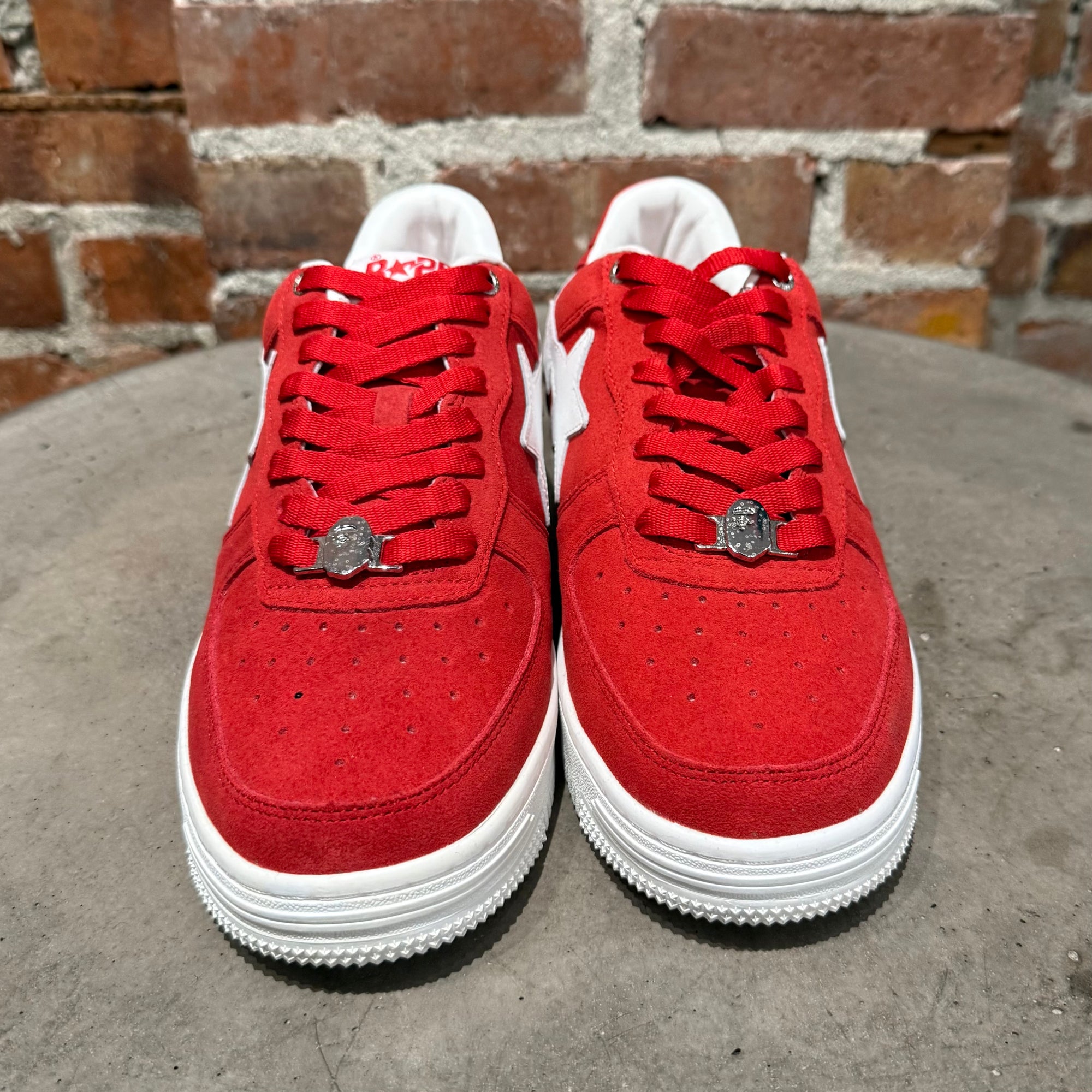 BAPE BAPESTA SUEDE SNEAKERS ‘RED’