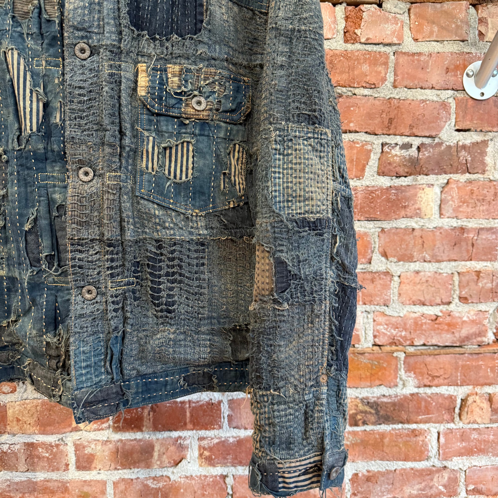 KAPITAL V2 SILK-LINED BORO JACKET ‘MULTI’