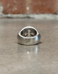CHROME HEARTS CUT OUT PLUS FLEUR STAMP RING ‘SILVER’