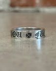 CHROME HEARTS 6MM FUCK YOU SPACER RING ‘SILVER’