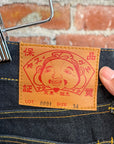 EVISU LOT 0001 SLIM STRAIGHT DENIM 'INDIGO/IVORY'