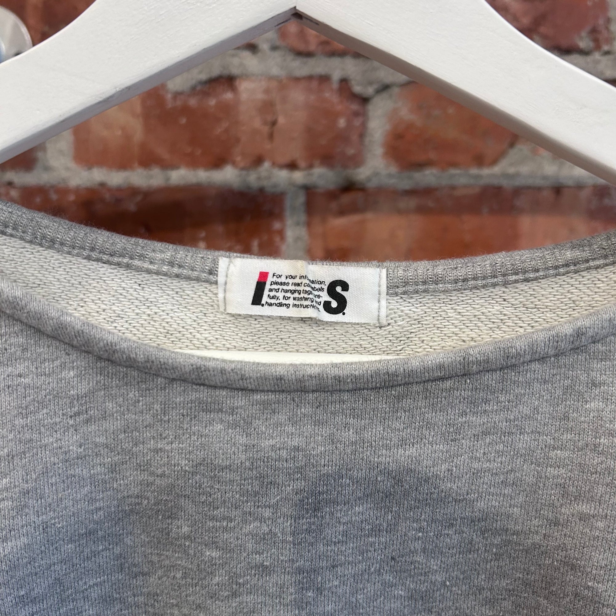 ISSEY MIYAKE I.S SPORT CARE TAG CREWNECK  ‘GREY’