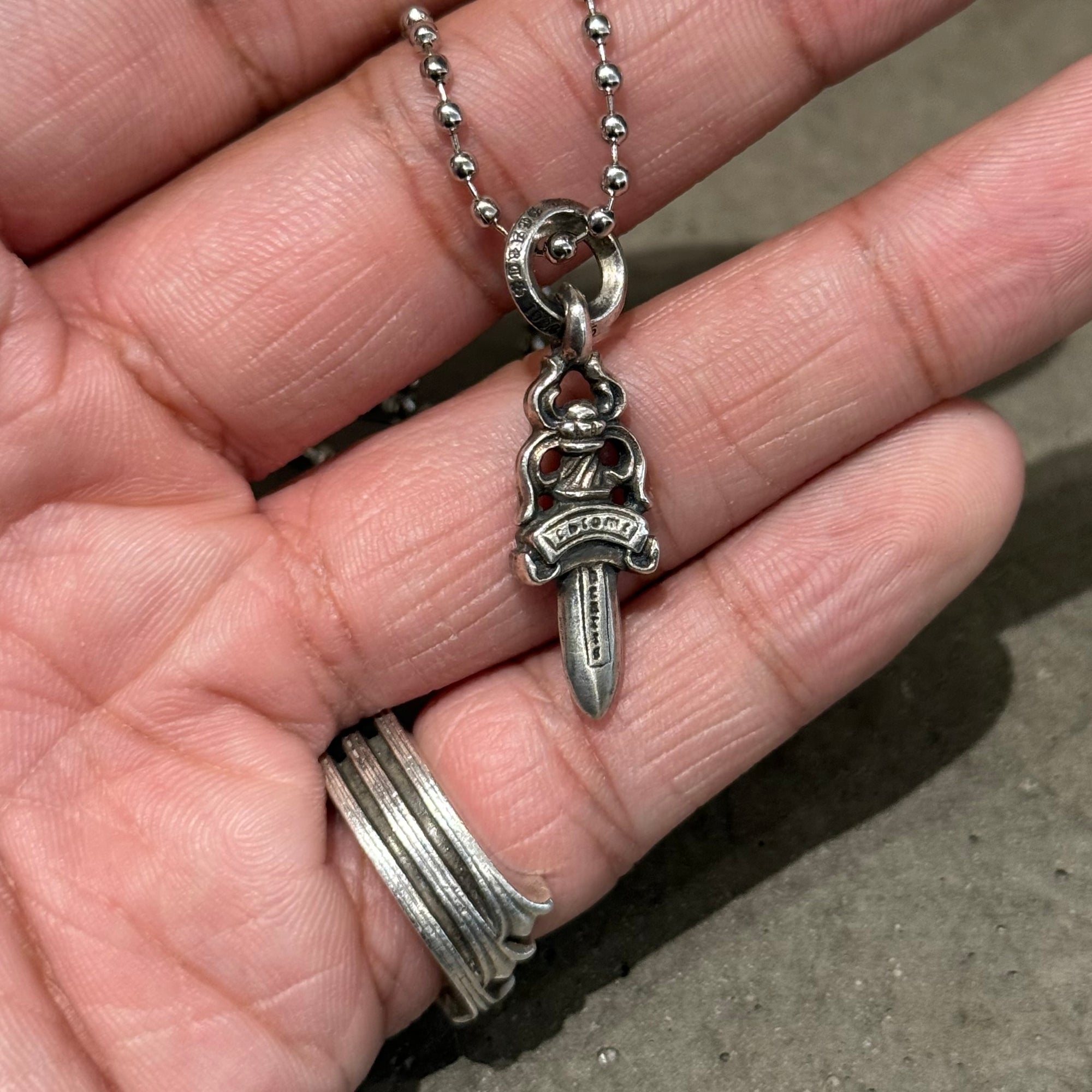 CHROME HEARTS NO.5 DAGGER NECKLACE ‘SILVER’