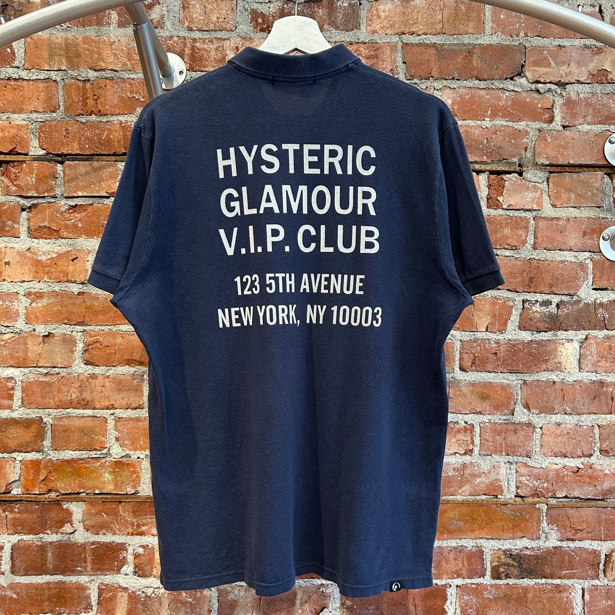 HYSTERIC GLAMOUR V.I.P. CLUB POLO 'NAVY'