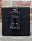 CHROME HEARTS x KYOSUKE HIMURO SOUL DOGTAG NECKLACE ‘SILVER’