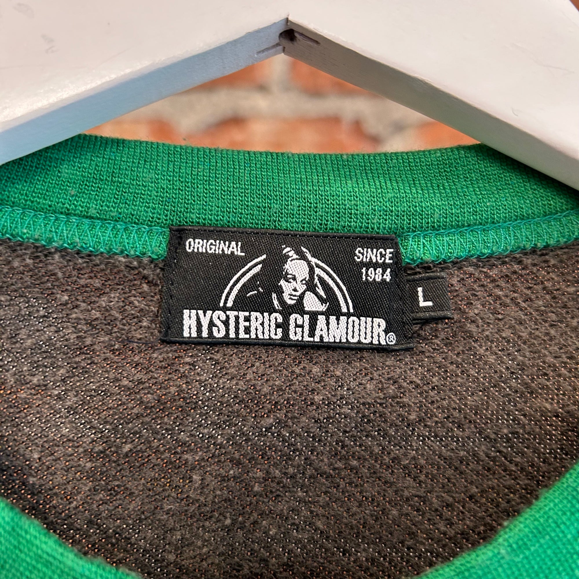 HYSTERIC GLAMOUR KILLER RINGER TEE 'BLACK/GREEN'