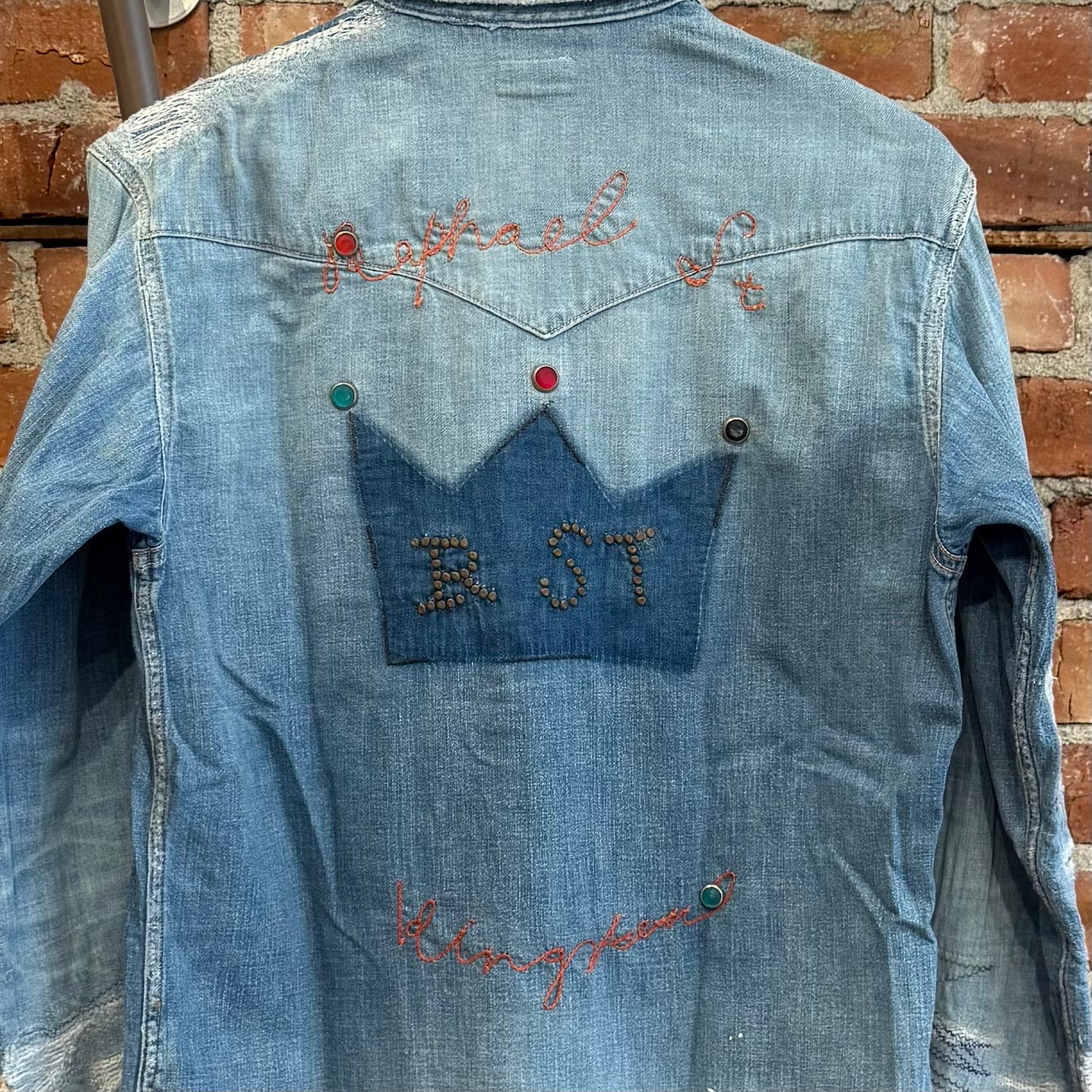 KAPITAL x PROLETA BORO WESTERN STUDDED SHIRT ‘BLUE’