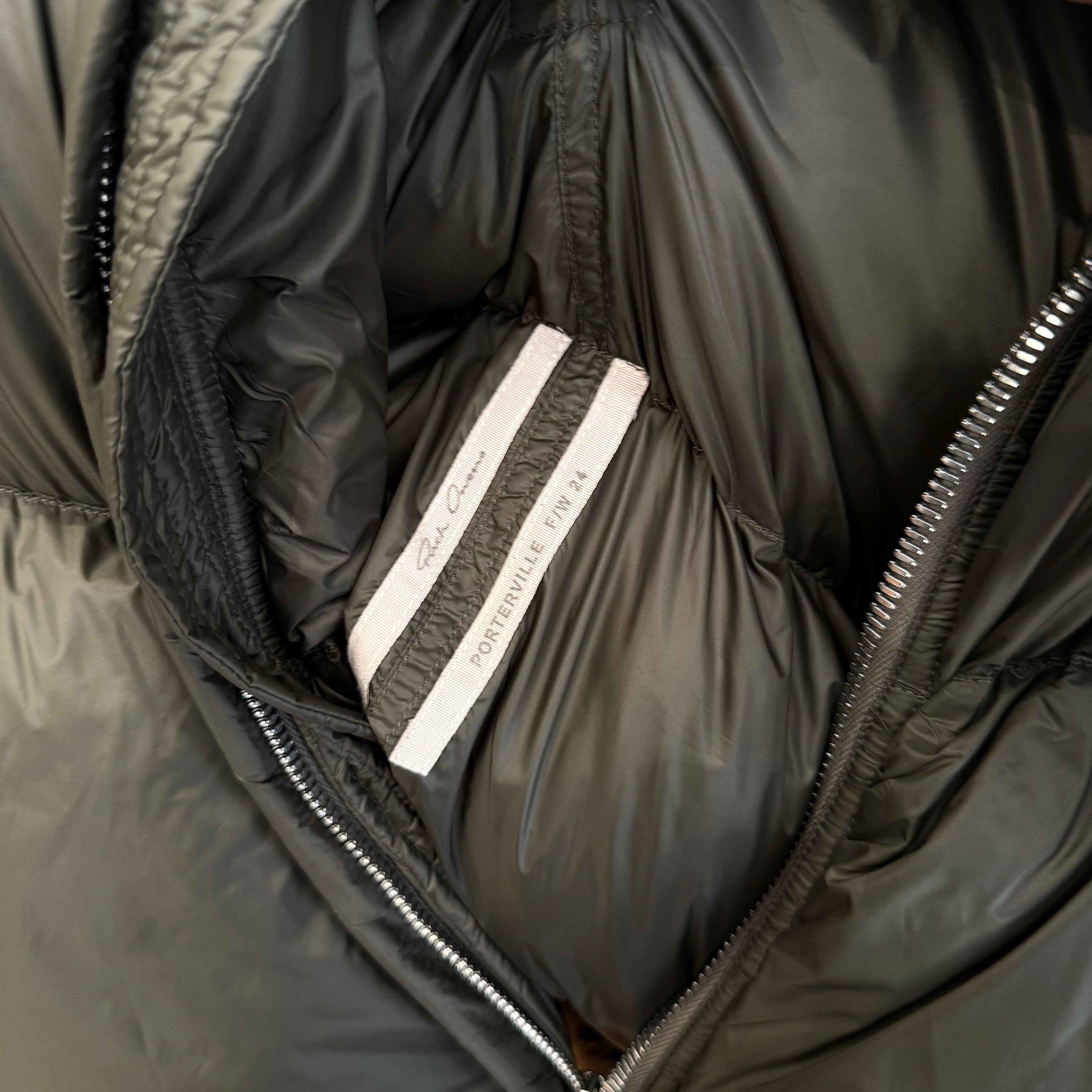 RICK OWENS PORTERVILLE TURTLE DOWN JACKET 'OLIVE' – Sadō Room