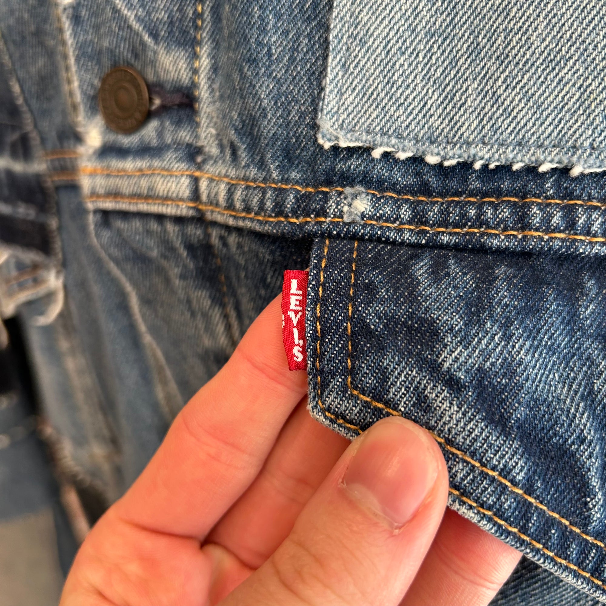 LEVIS TYPE-3 BIG E PATCHWORK DENIM JACKET ‘BLUE’