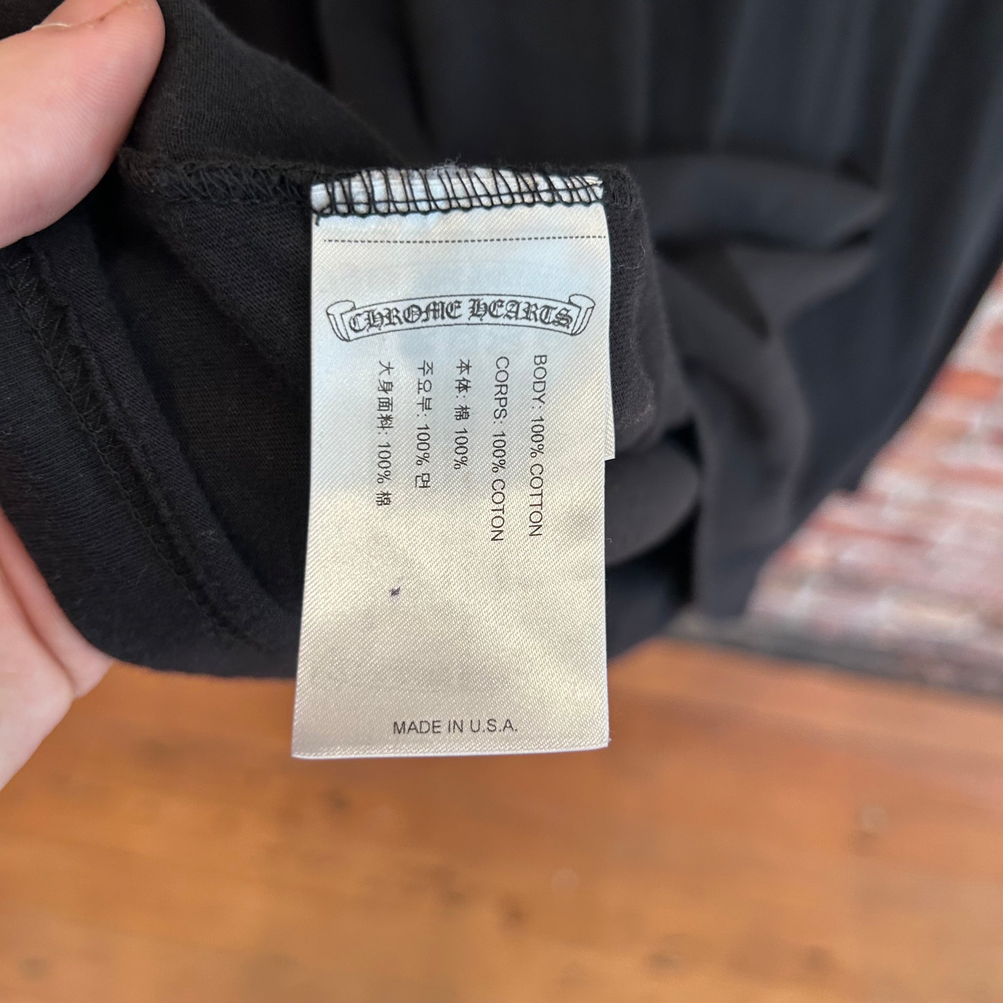 CHROME HEARTS TAIPEI EXCLUSIVE FLORAL LONGSLEEVE ‘BLACK’