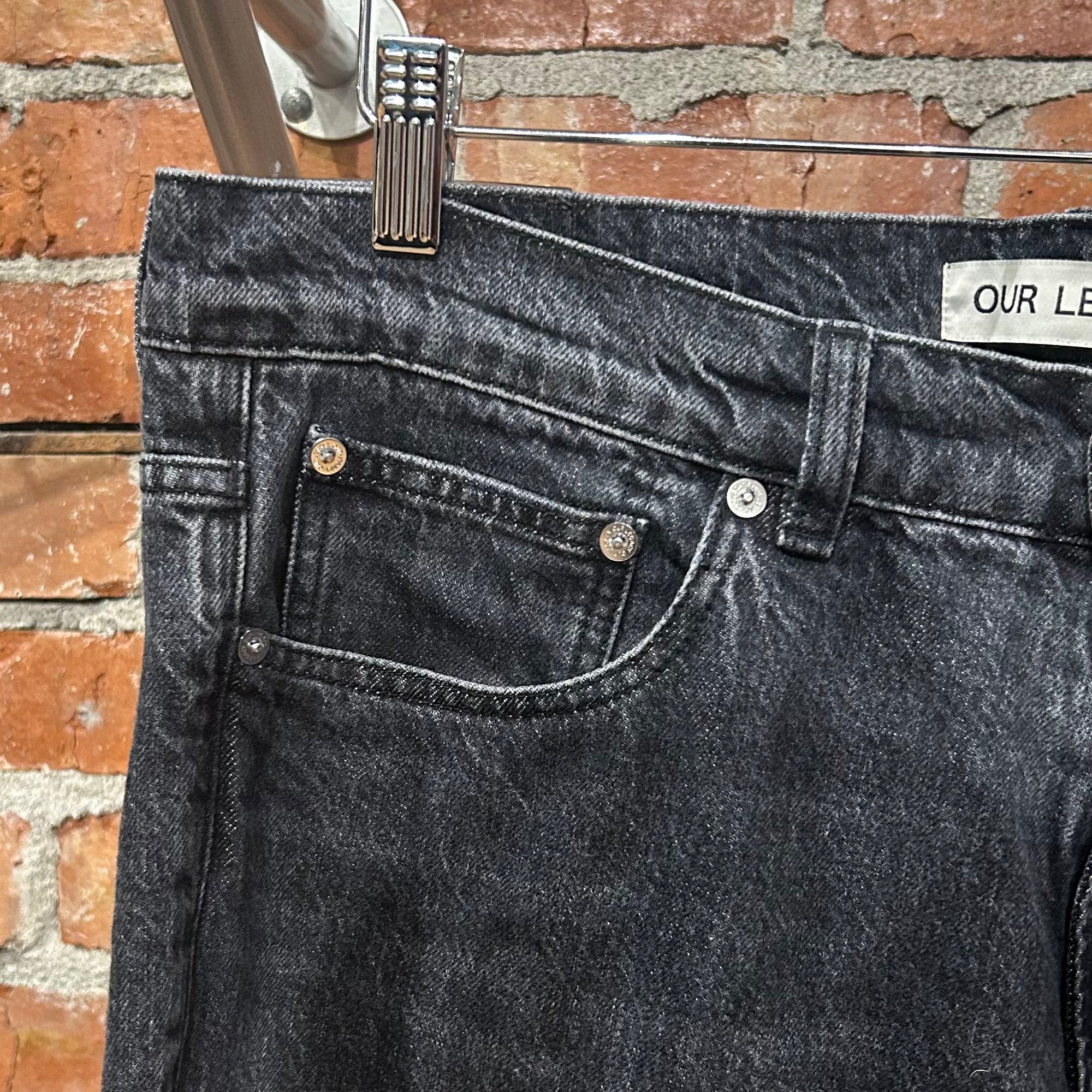 OUR LEGACY THIRD CUT WIDE FIT DENIM ‘WASHED BLACK’