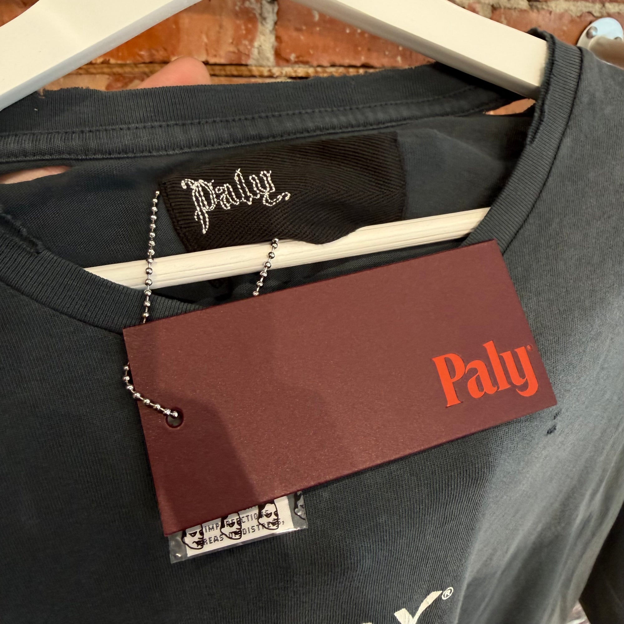 PALY HOLLYWOOD SS26 CORE LOGO TEE ‘VNTG BLACK’