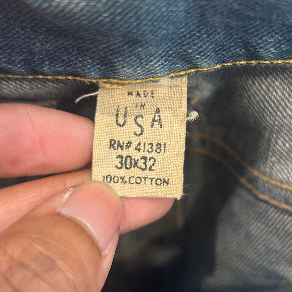 RALPH LAUREN DOUBLE RL BUSH CARGO CONCH DENIM ‘MUD WASH’