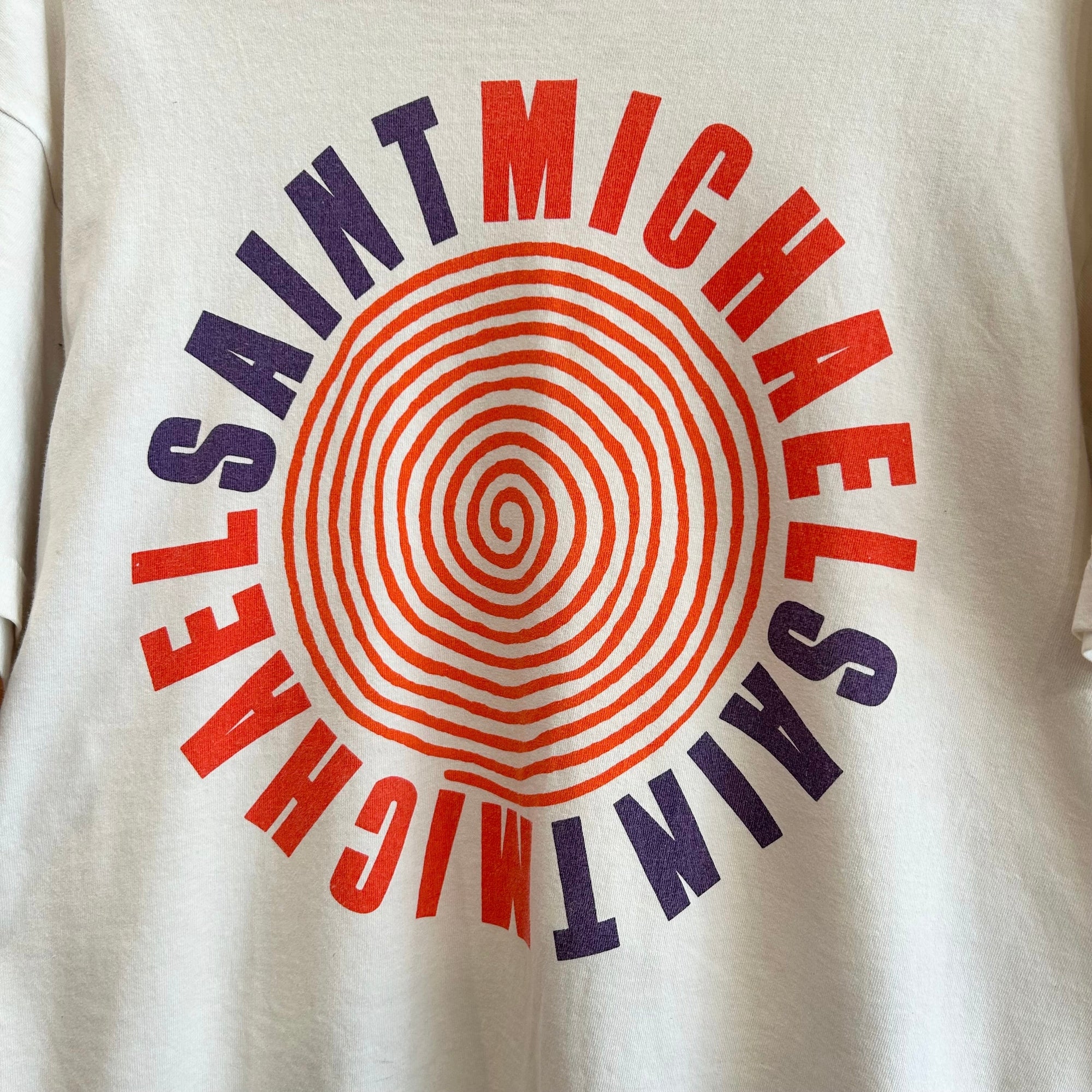 SAINT MICHAEL SPIRAL CIRCLE GRAPHIC TEE ‘MULTI’