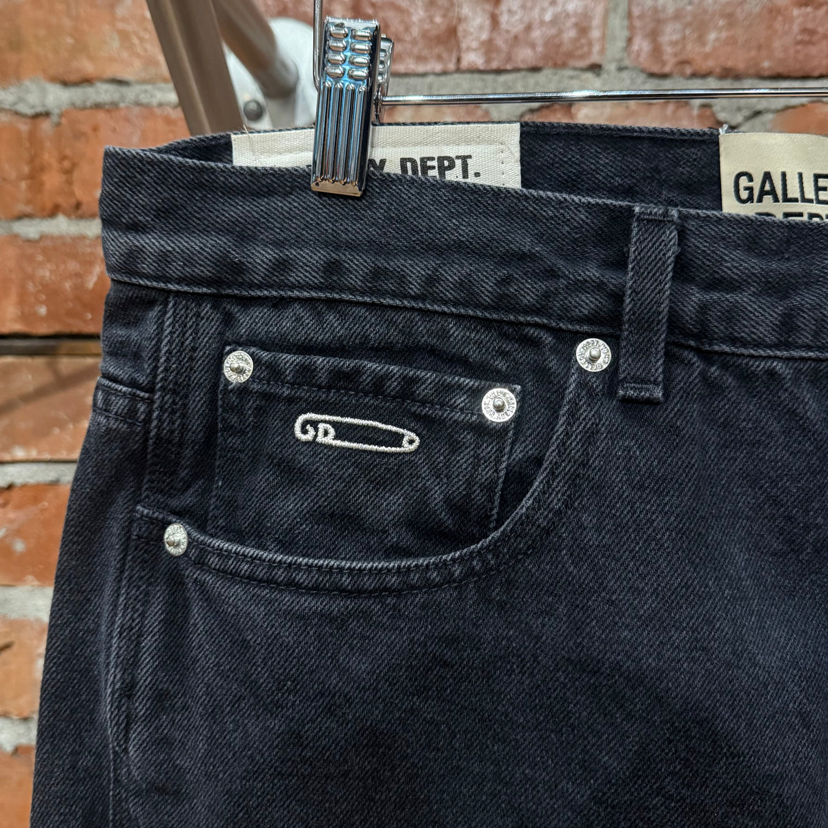 GALLERY DEPT. TWISTED WIDE LEG DENIM ‘BLACK’