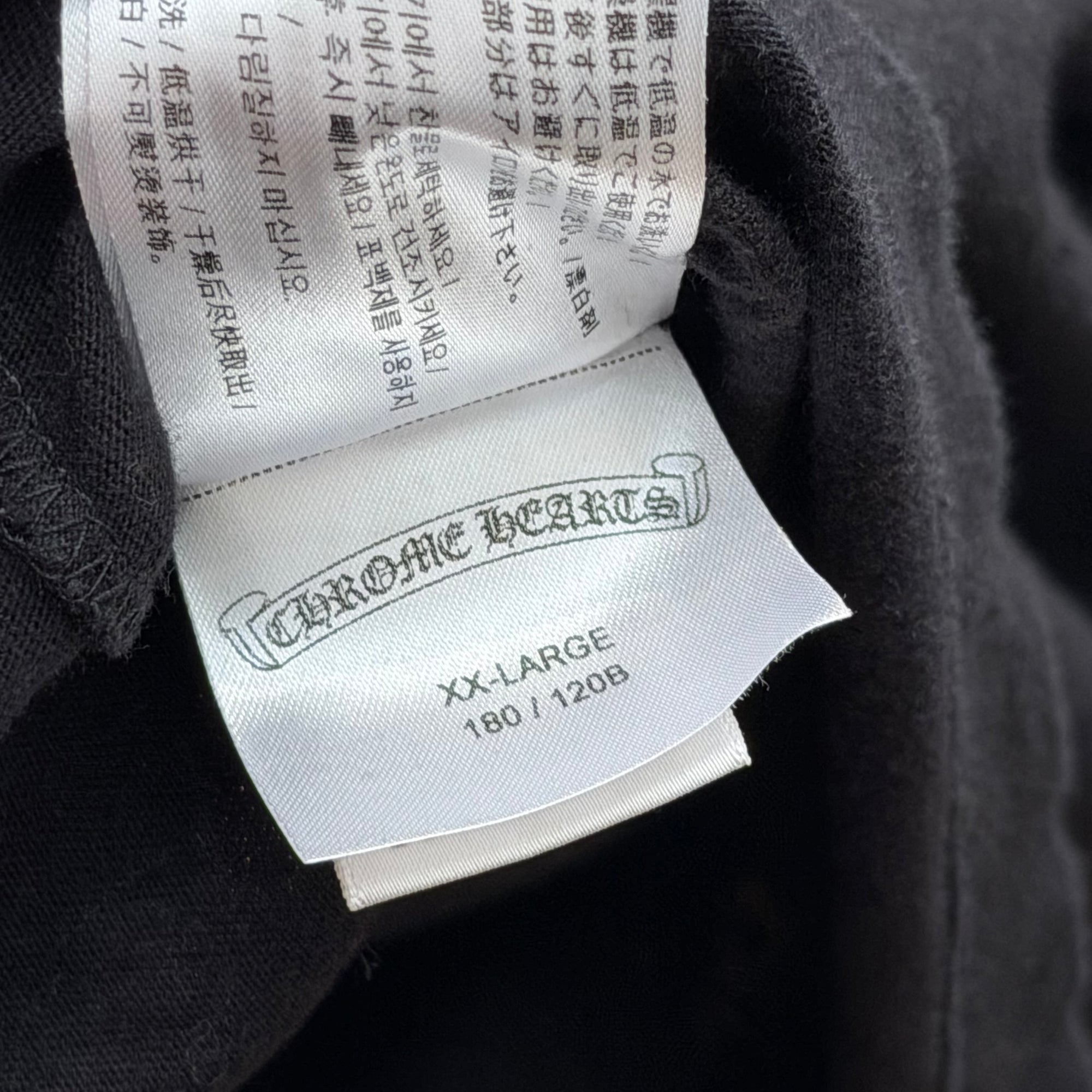 CHROME HEARTS GRADIENT FLORAL LONG SLEEVE ‘BLACK/MULTI’
