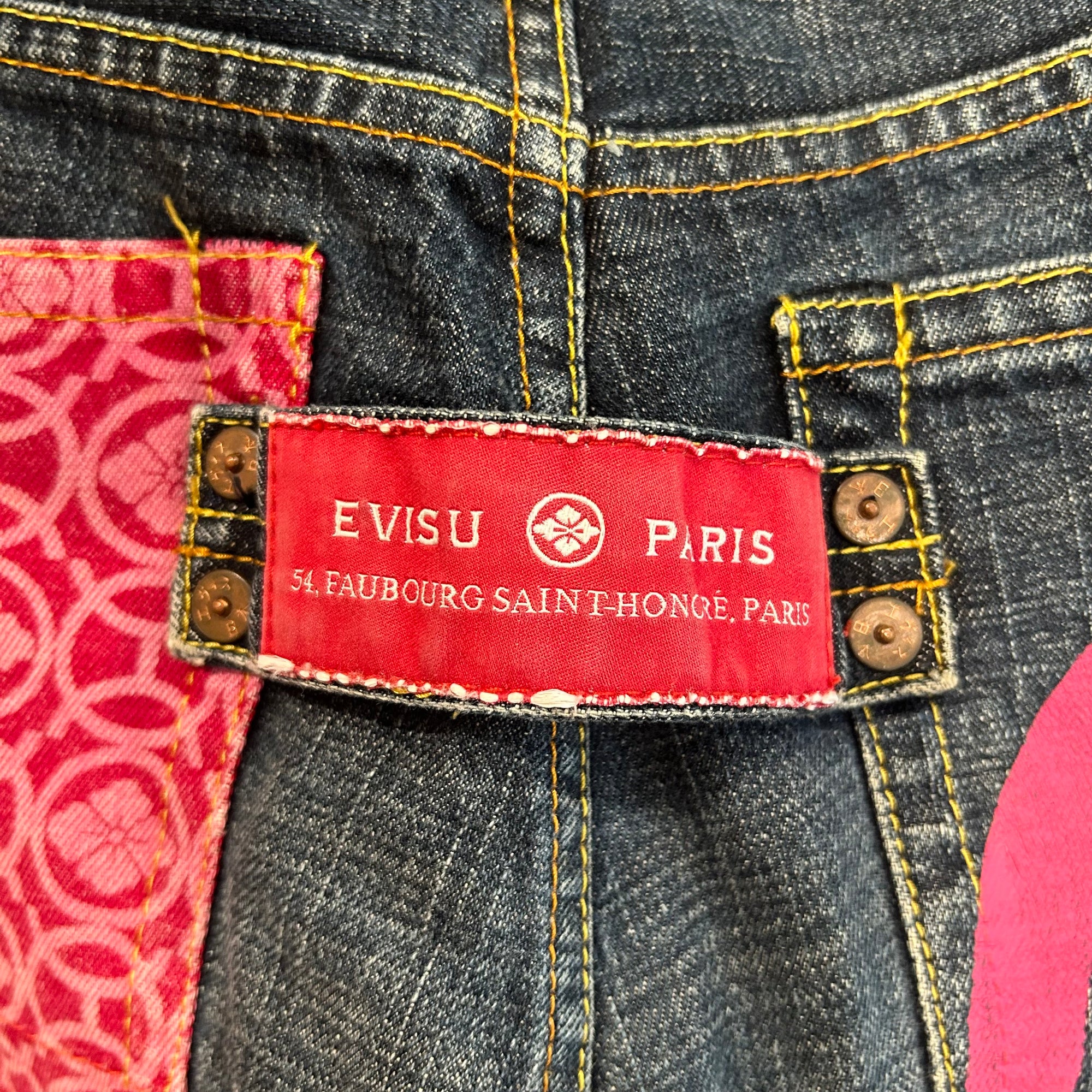 EVISU SAKURA MONOGRAM PARIS DENIM 'INDIGO'