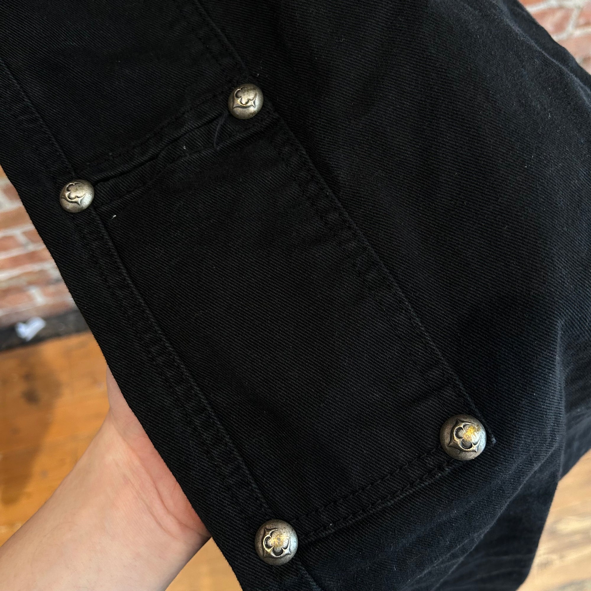 THUG CLUB AW24 STUDDED CARPENTER PANTS ‘BLACK’