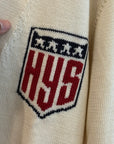 HYSTERIC GLAMOUR NFL PATCH CARDIGAN ‘WHITE’