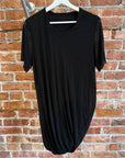 JULIUS_7 LAYERED DRAPE SHIRT ‘BLACK’