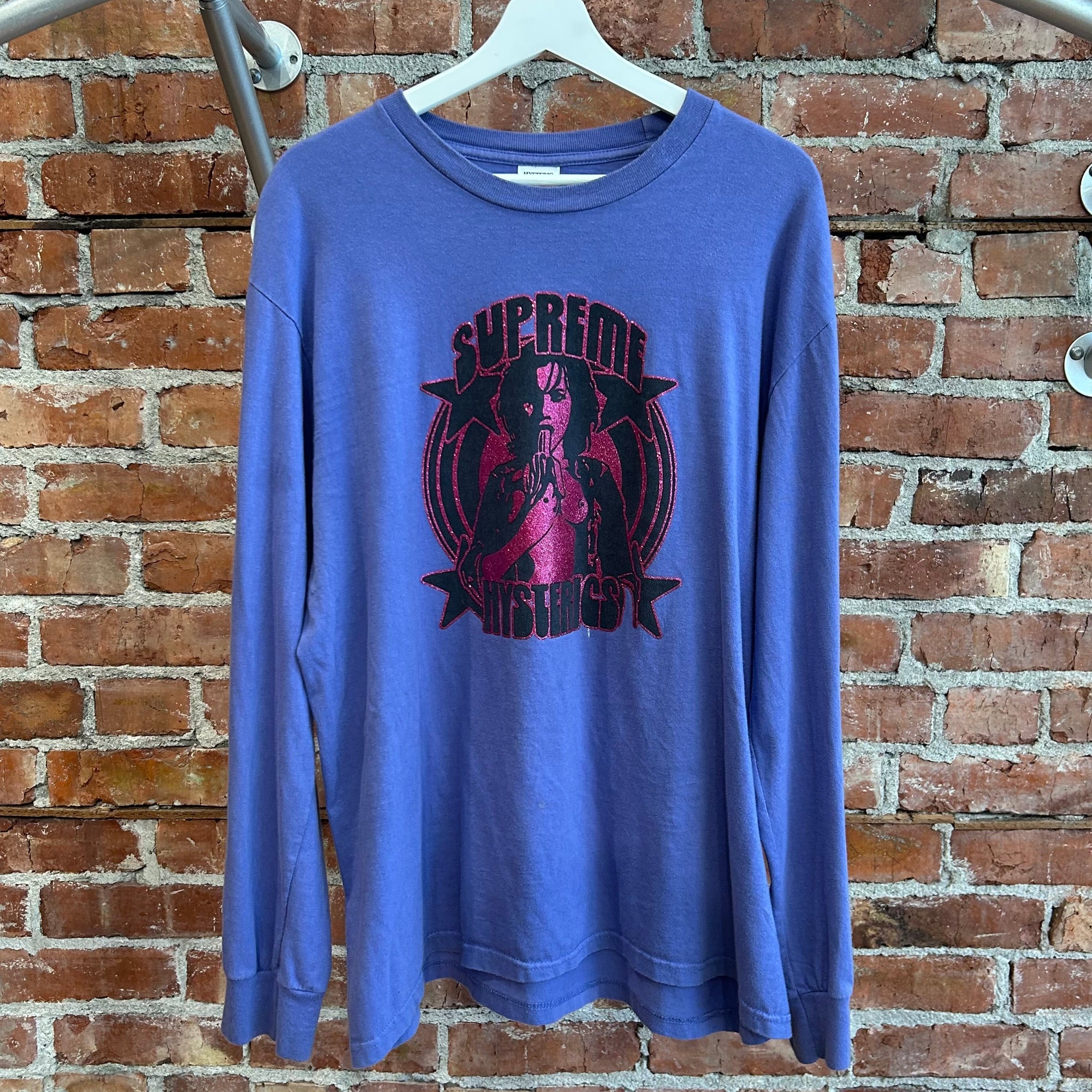 SUPREME X HYSTERIC GLAMOUR SS21 LONG SLEEVE ‘PURPLE/PINK’