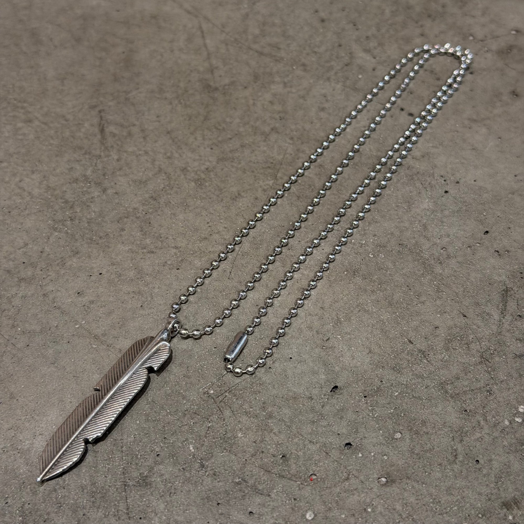 CHROME HEARTS FEATHER NECKLACE ‘SILVER’