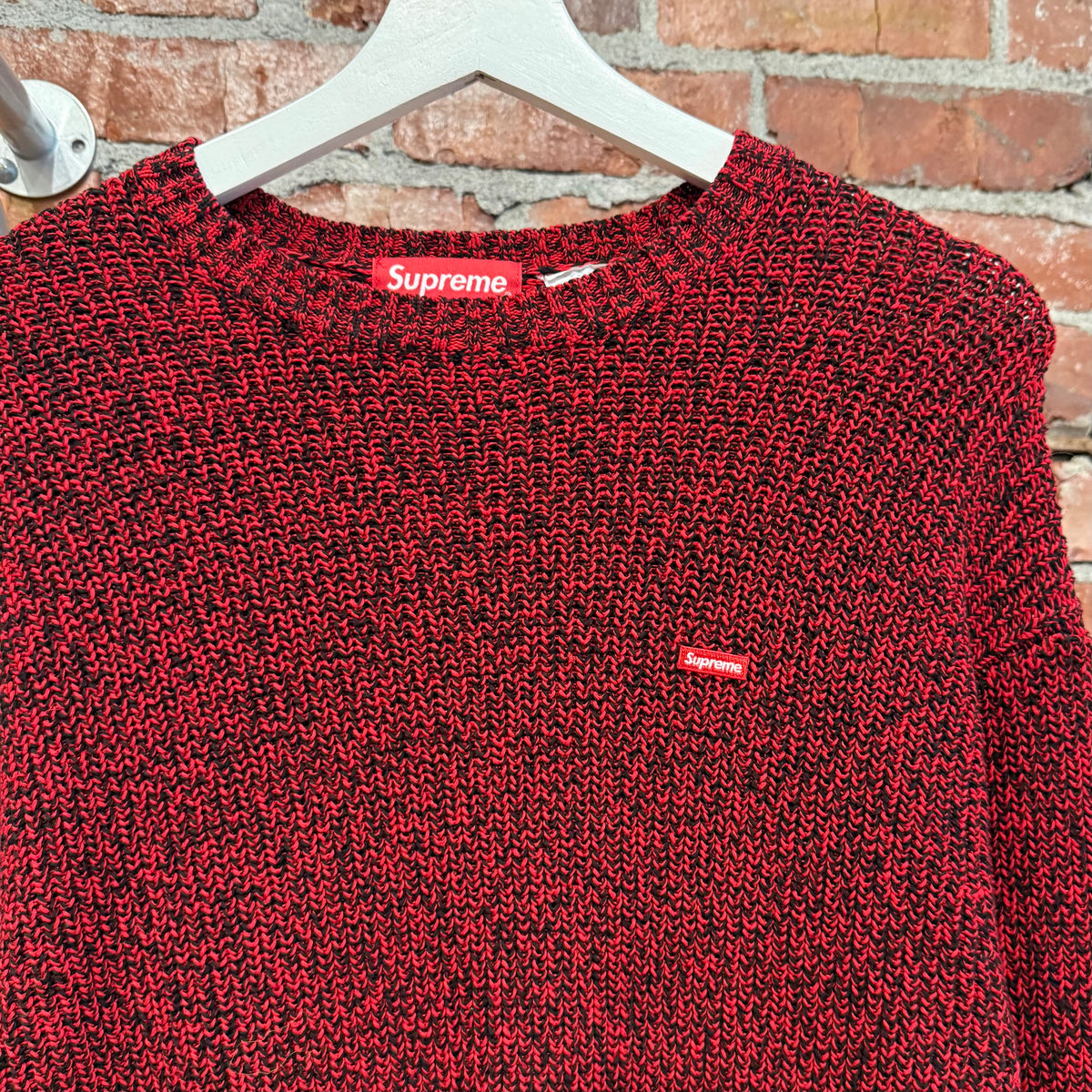 SUPREME FW21 MELANGE RIB KNIT MINI BOGO SWEATER ‘RED’