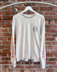 CHROME HEARTS COLLAR PRINT GRADIENT LOGO LONGSLEEVE ‘WHITE’