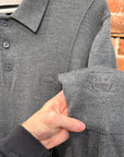 A-COLD-WALL RUGBY KNIT POLO LONGLSEEVE ‘GREY’