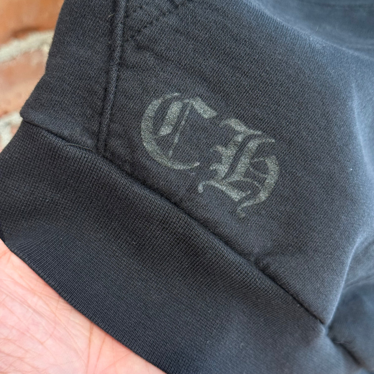 CHROME HEARTS CEMETERY CROSS SPINE PULLOVER HOODIE ‘BLACK’