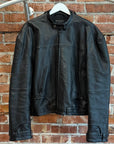 BALENCIAGA FW23 RUNWAY DECONSTRUCTED LEATHER JACKET ‘BLACK’