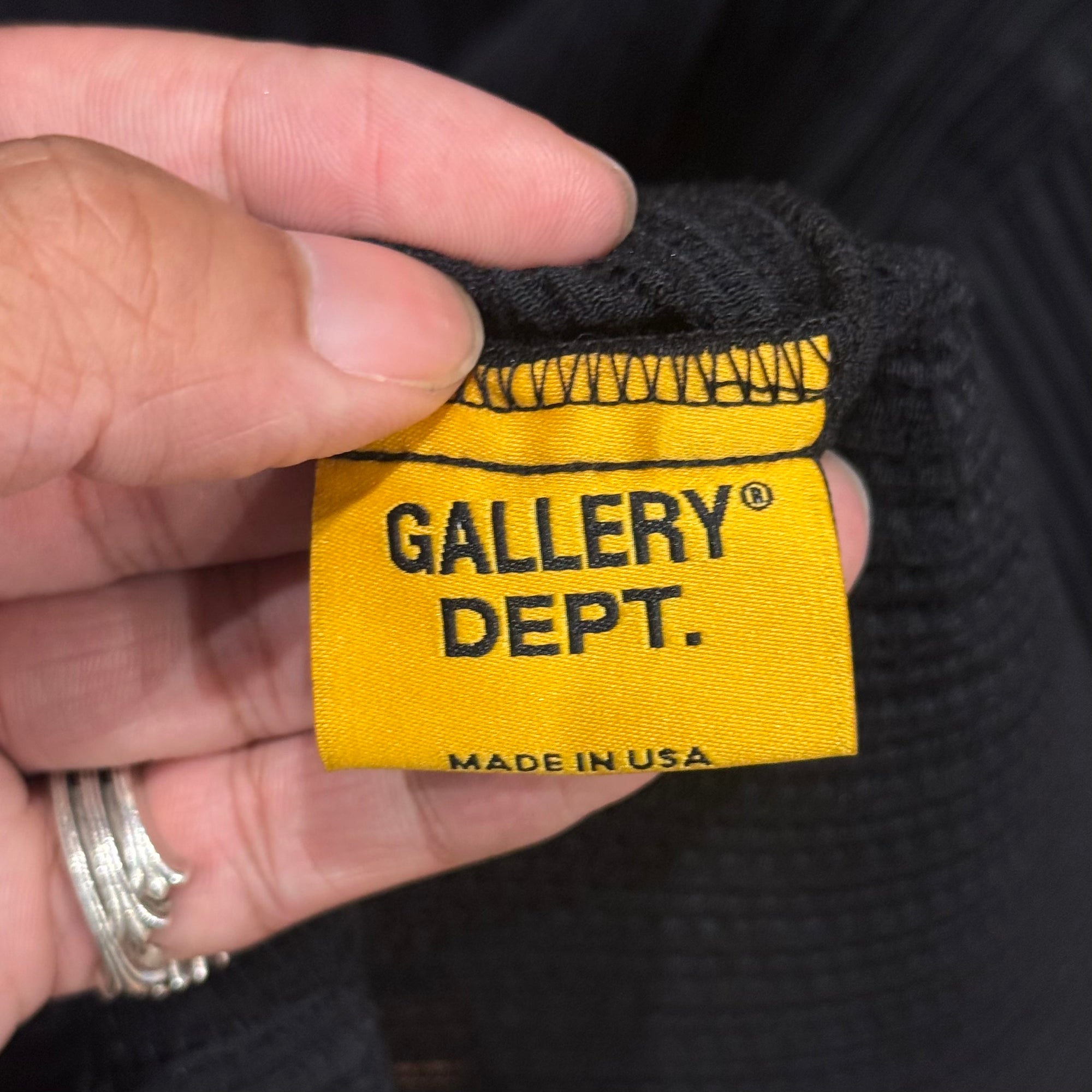 GALLERY DEPT. PARKER PLEATED SHIRT ‘BLACK’